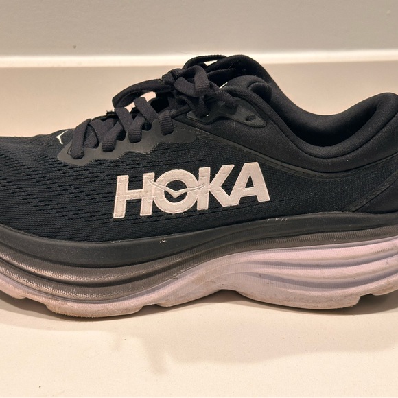 Hoka One One Black Bondi 8 Shoes - Picture 3 of 5